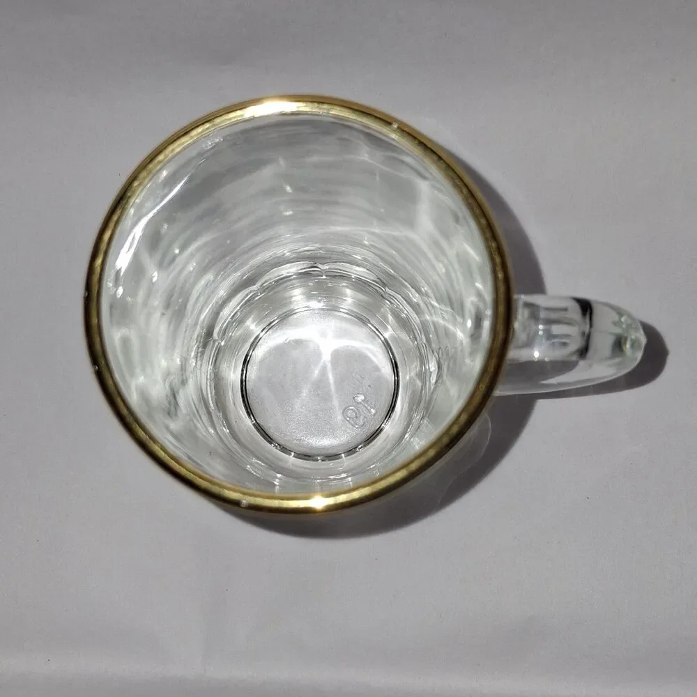 Rare Vtg Solvang California Windmill Souvenir Shot Glass Danish - Themed Gold